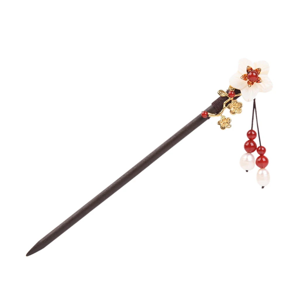 

Vintage Hairpin Headdress Retro Decor Stick Chopsticks Ebony Bun Chinese Miss Women