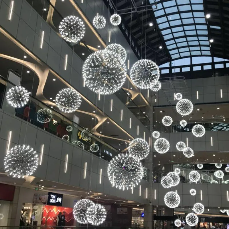 SOFEINA Contemporary Atmosphere Hanging Sparking Ball Light Decoration Party LED String Lights for Wedding Walkway Ceiling