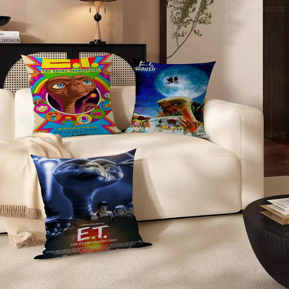 E T The Extraterrestrial Movie Pillow Cover Design Cushion Cover Decor Holiday Decorati