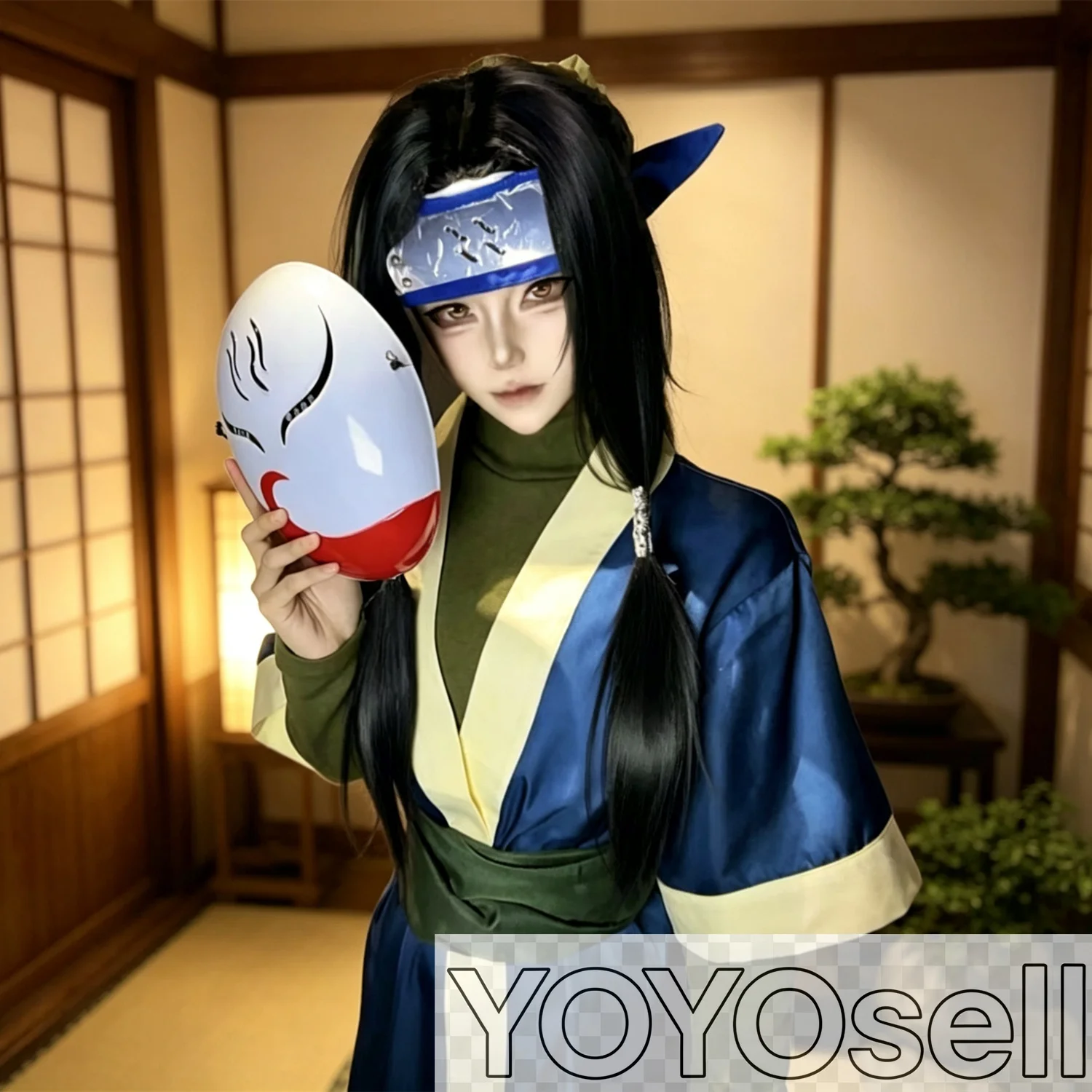 costume-de-cosplay-pour-haku-tenue-de-ninja-d'anime-costumes-de-carnaval-d'halloween