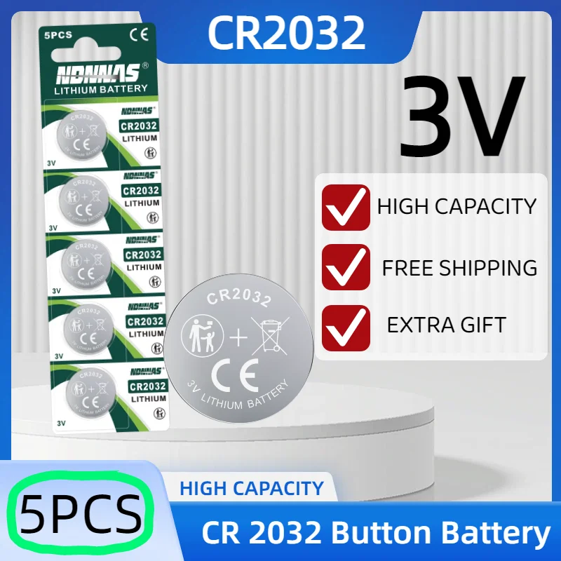 

HOT SALE CR2032 3V Lithium Battery CR 2032 Button Battery For Watch Toy Calculator Car Remote Control Button Coin Cell