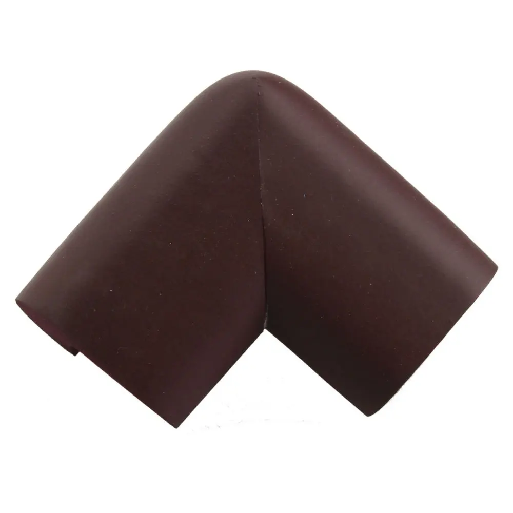 유아용 안전 테이블 책상 코너 범프 쿠션 가드, 보호대 커피, 4 팩