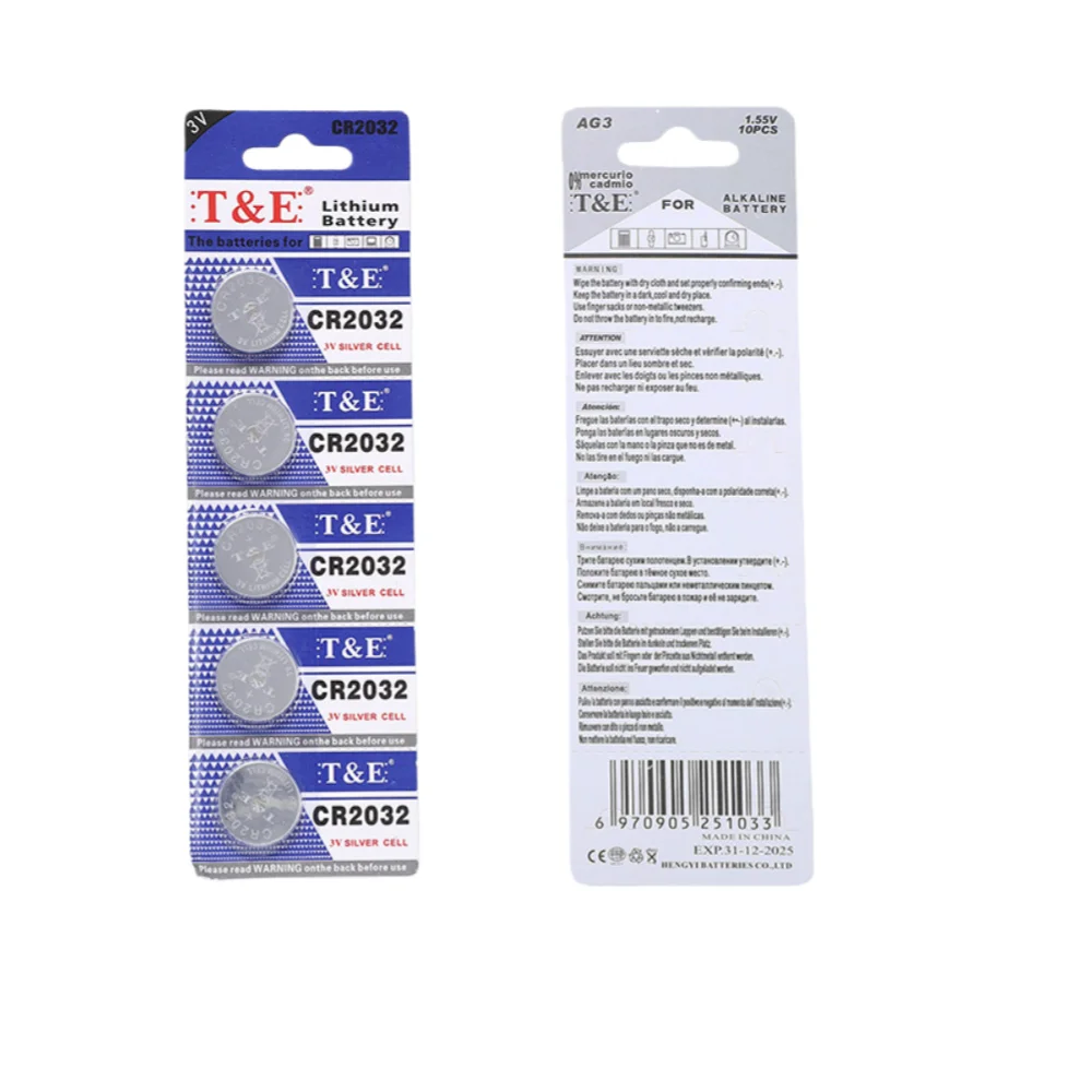 Lithium Coin Cell Battery CR2032 3V 210mAh 2-30PCS DL2032 ECR2032 Replacement for Watch Calculator Key Remote