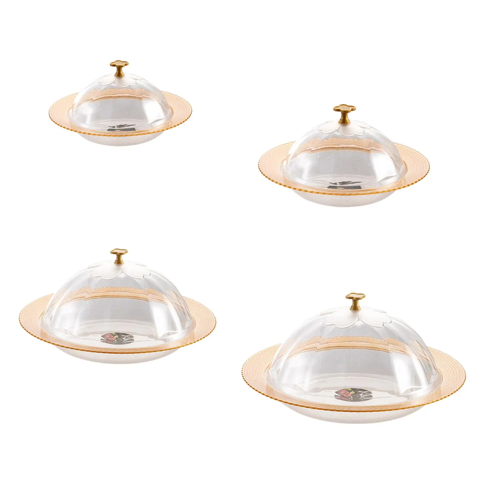 Bandeja de servir com tampa Bandeja de sobremesa Versátil Transparente Bancada moderna