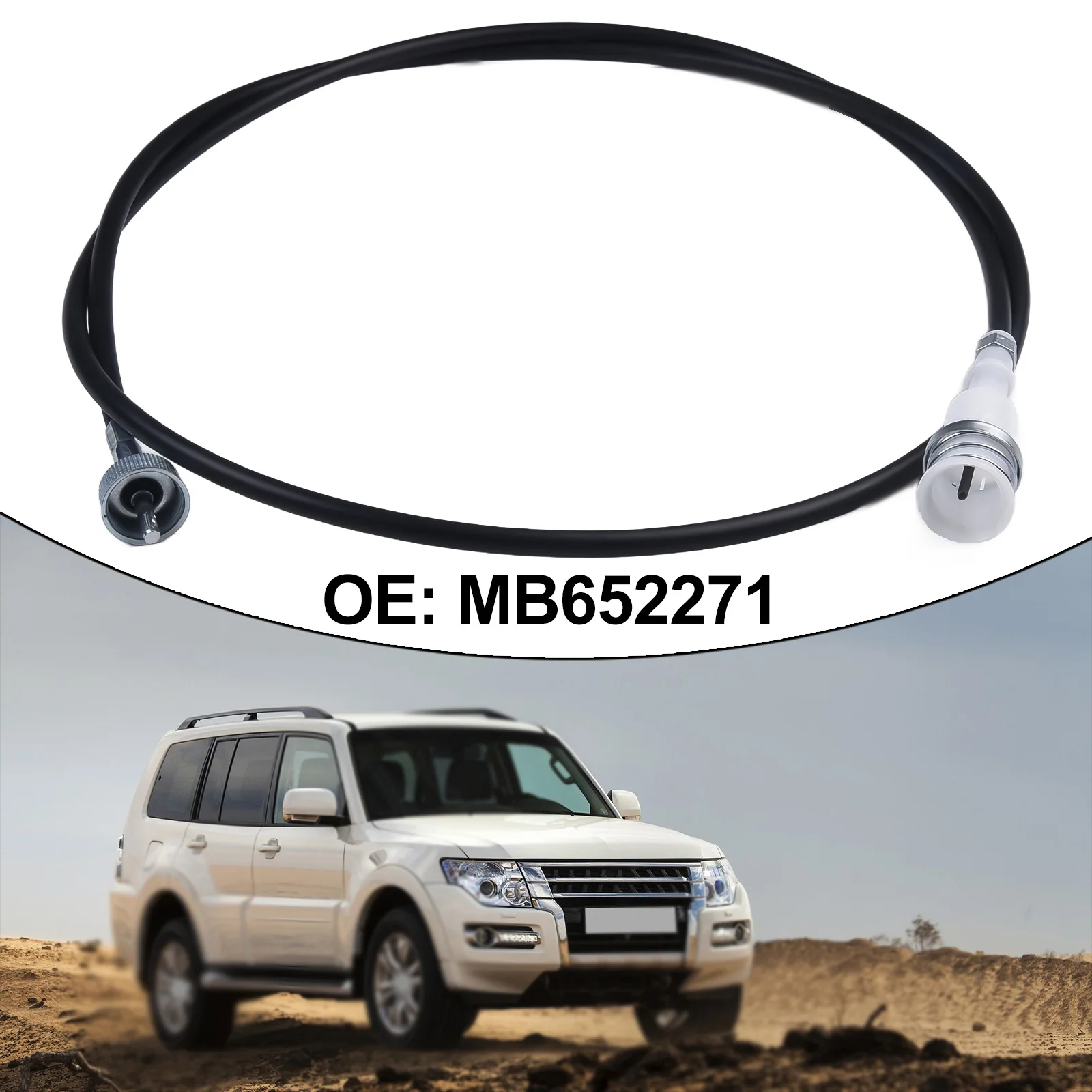 Car Accessories Odometer Line Car Black Fits For Mitsubishi For Montero For Pajero Speedometer Cable ABS+metal