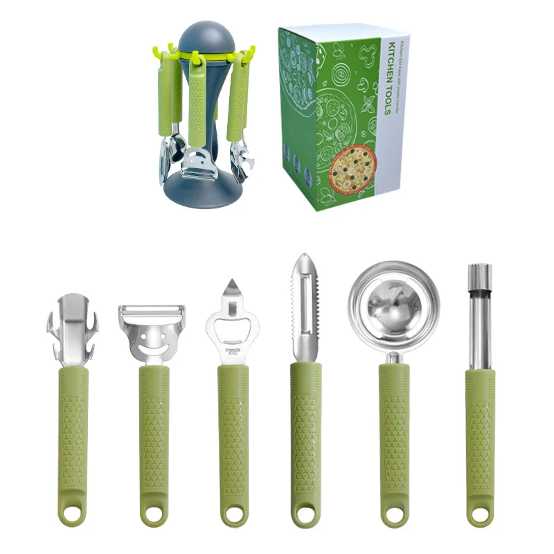 

Kitchen Tools Set Pizza Tools 6-Piece Set Baking Household Paring Knife Bottle Opening Kitchen