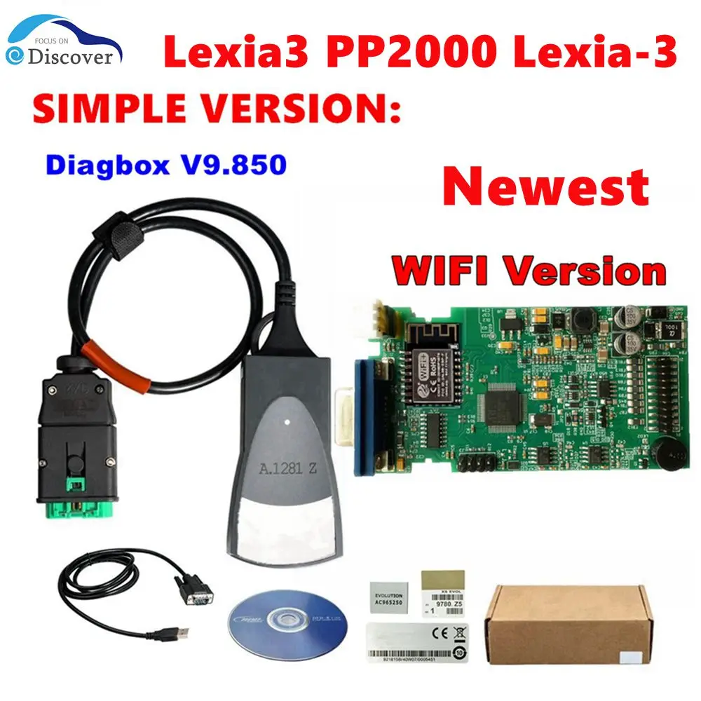 WIFI Version Diagbox V9.850 Lexia3 New Configuration Hardware For Peugeot/Citroen Professional OBD2 Diagnosis PP2000 Lexia3