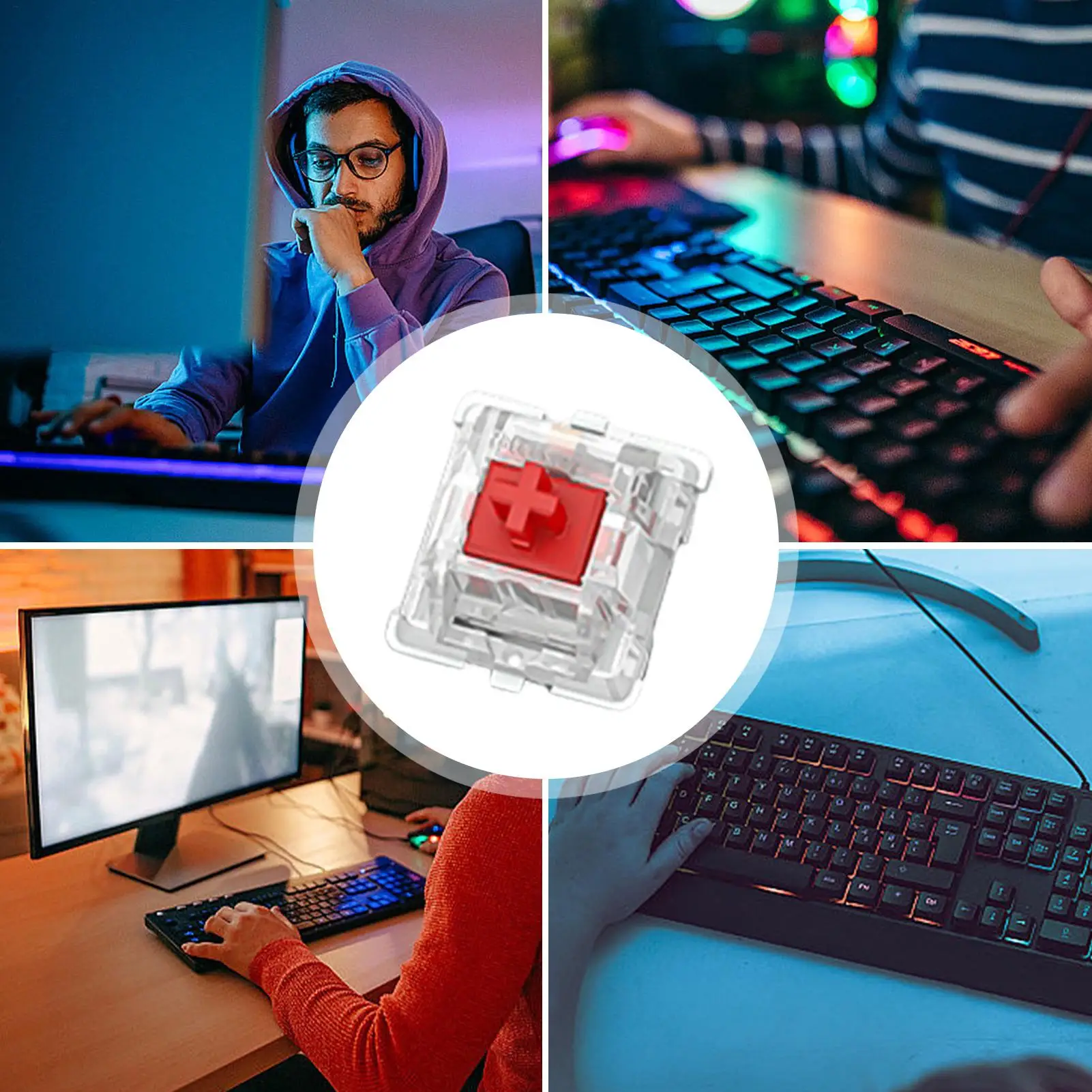 30Pcs Mechanical Keyboard Switches, Axis Shaft Clicker Replacements for Gaming & Typing image 4