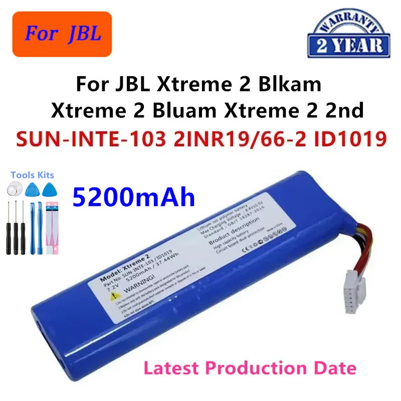 

Original SUN-INTE-103 2INR19/66-2 ID1019 5200mAh Speaker Battery For JBL Xtreme 2 Blkam Xtreme 2 Bluam Xtreme 2 2nd Batteries