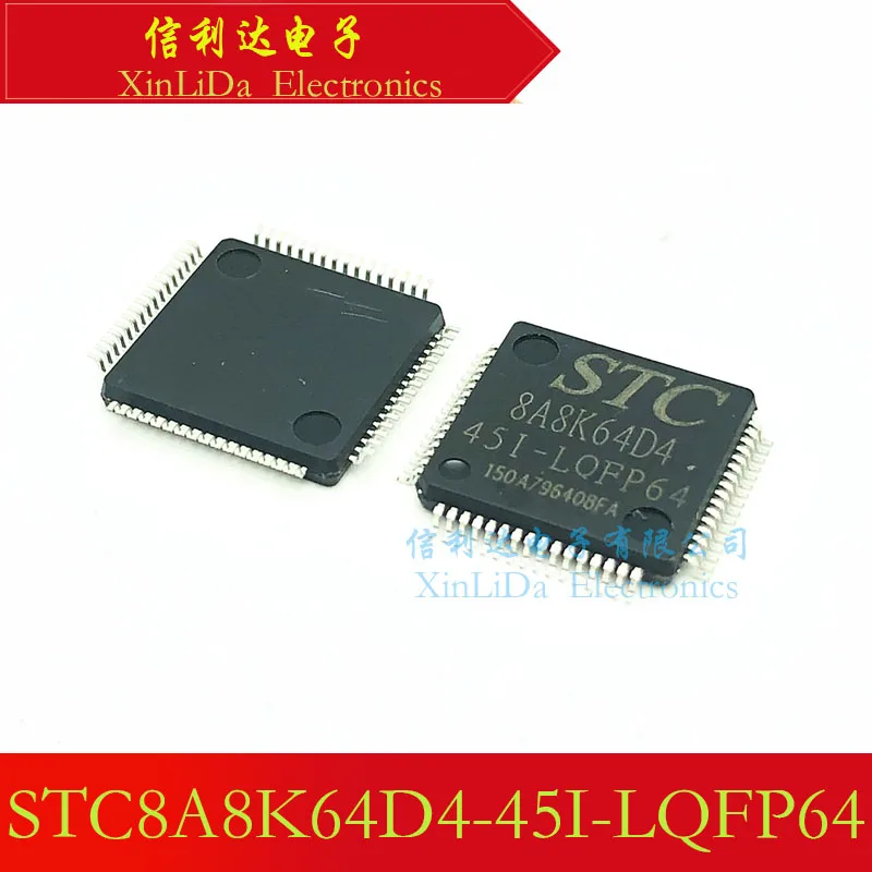 STC8A8K64D4-45I-LQFP64 8A8K64D4-45I-LQFP64 Embedded processor New and original