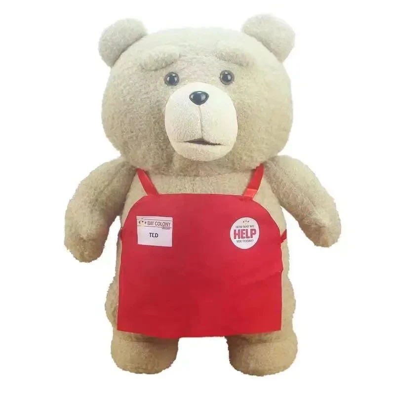 46cm TED Plush Movie Teddy Bear TED 2 Plush Toy In Apron Styles Plush Dolls Animal Soft Stuffed Animals for Kids Gift