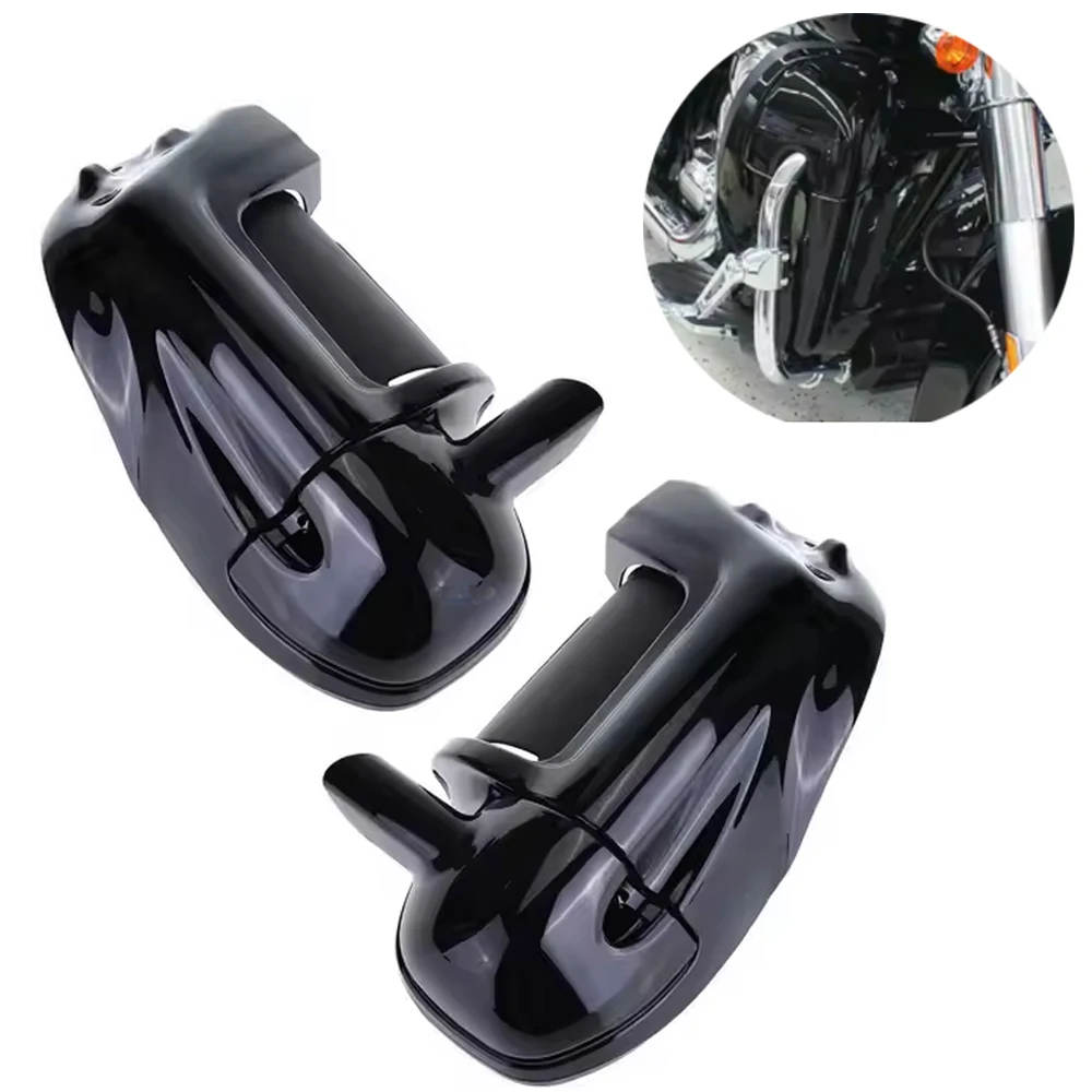 

Motocycle Black Lower Vented Leg Fairing Glove Box For Harley Touring Road King Street Glide FLT FLHT 1983-2012