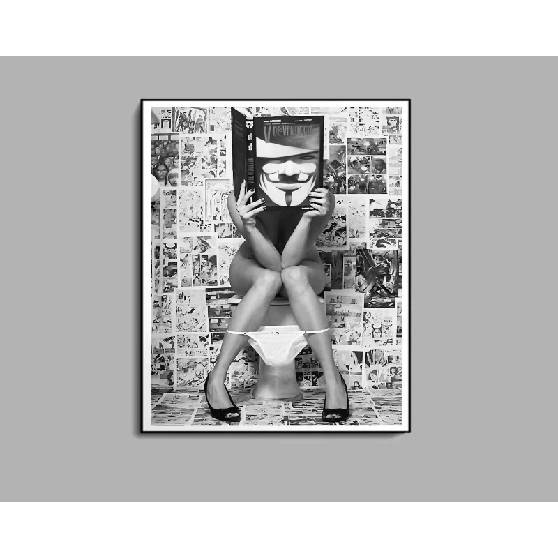 Black and White High Fashion Luxury Poster Trendy High Heels Sexy Women Feminist Canvas Painting Chic Wall Art Room Home Deco