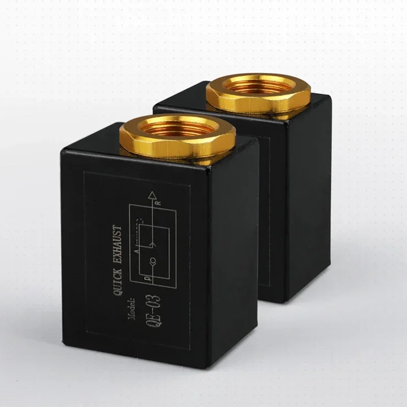 عالية الجودة هوائي الهواء الإفراج السريع صمام العادم QE-02/03/04 1/8 1/4 3/8 1/2 BSP الموضوع #4