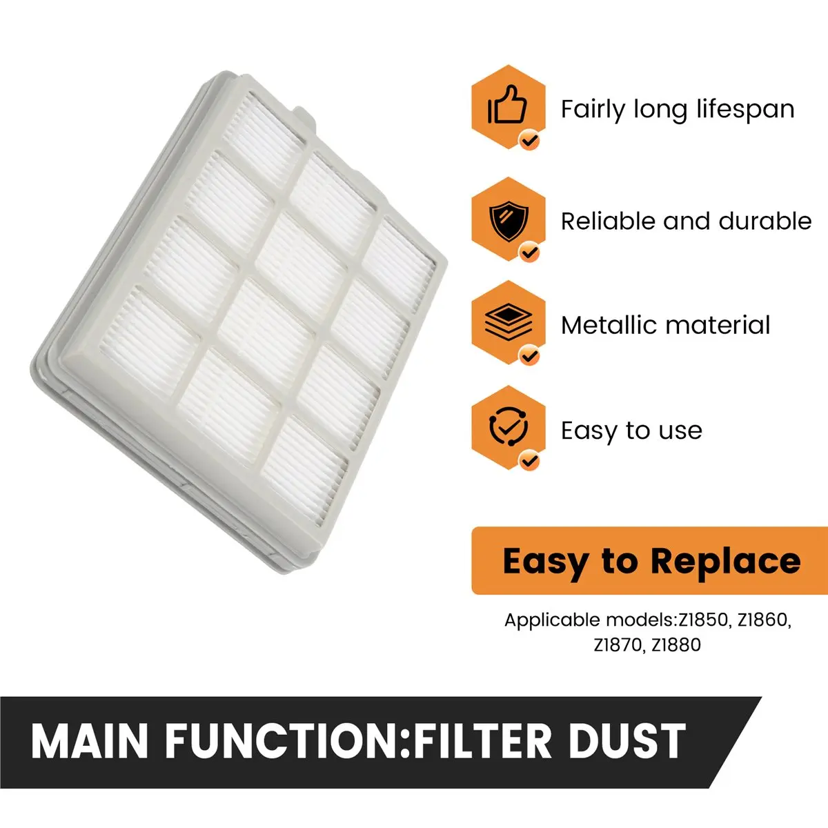 (MEOF) Filtro Hepa para aspiradora Electrolux Z1850 Z1860 Z1870 Z1880, accesorios para aspiradora, elementos filtrantes HEPA
