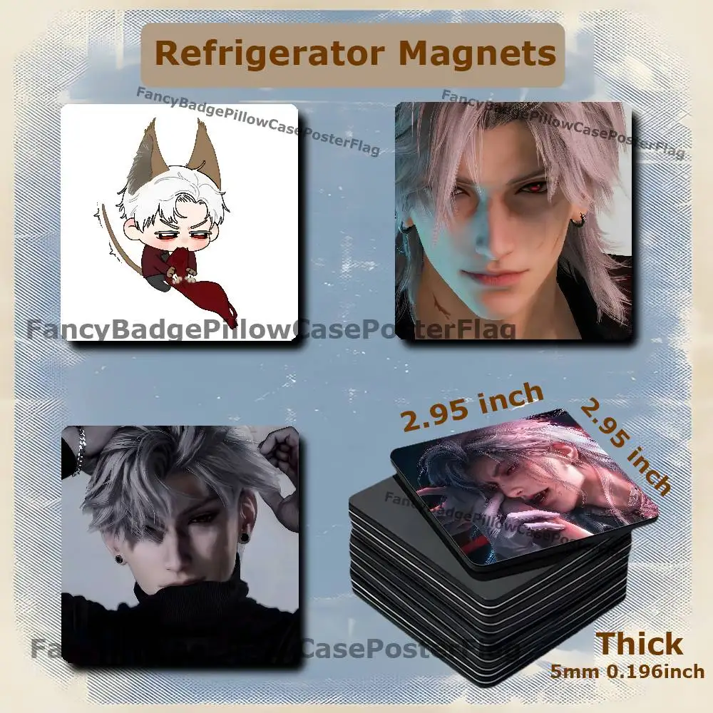 Sylus L-Love And Deepspace  75mm Frigerator Magnet Square Stickers Personalize Fridge Refrigerator Wall Door Decoration