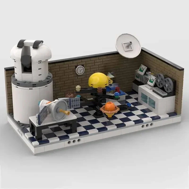 Laboratory Scene Model Moc Building Bricks Science Lab Set Pack Technology Modular Blocks Gifts Christmas Toys DIY Sets Assembly