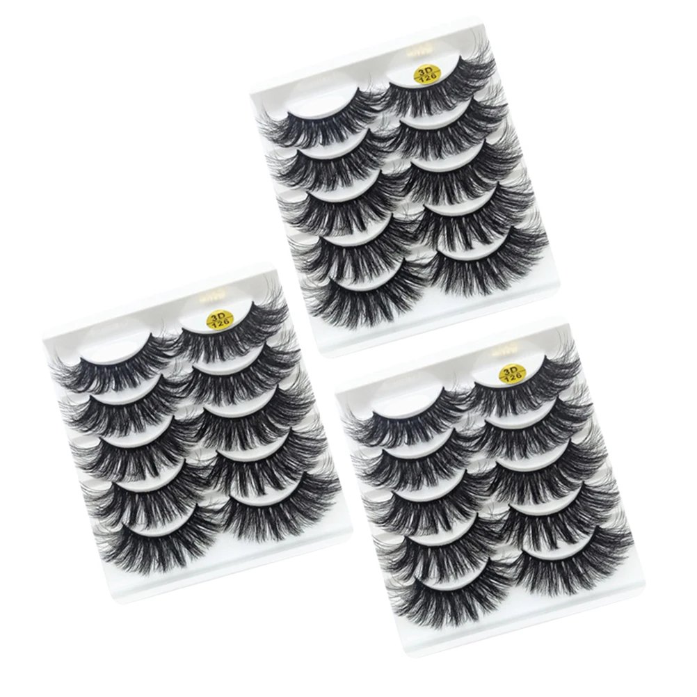 

15Pairs Natural False Eyelashes Realistic 3D Effect High-Quality Fiber Material Easy to Apply Long-Lasting Beauty for Eye