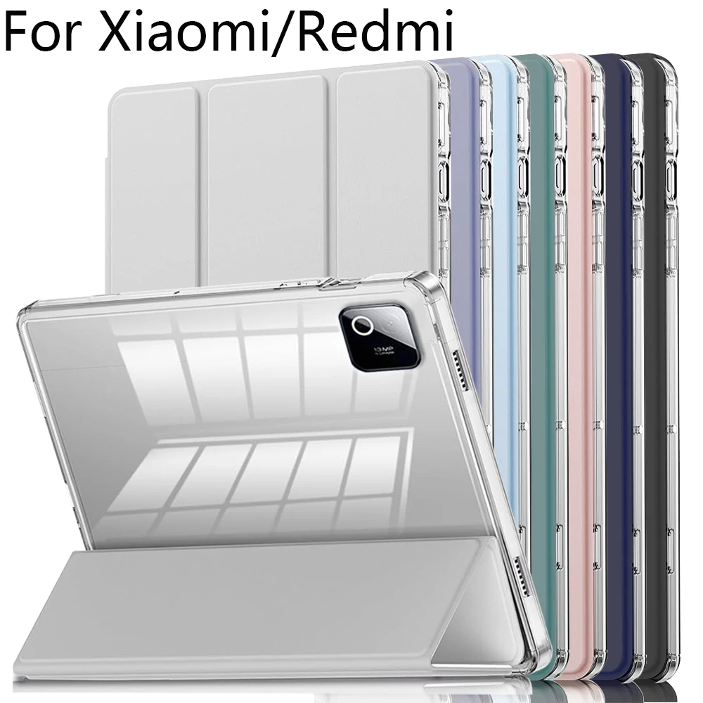 

Clear Crystal Tablet case for Xiaomi Pad 6 7 8 Pro Redmi Pad 2 2025 Redmi Pad SE, Clear Transparent Back Shell & Pencil Holder