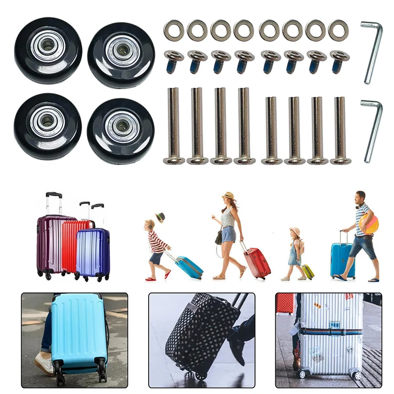 50mm Mute trolley case travel luggage suitcase universal card maintenance accessories wheels