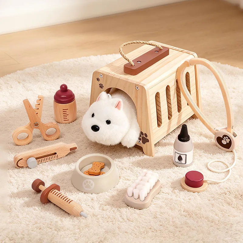 set-medico-in-legno-per-animali-domestici-per-bambini-gioco-educativo-di-ruolo-giocattolo-da-piccolo-dottore-puzzle-simulazione-cura-degli-animali