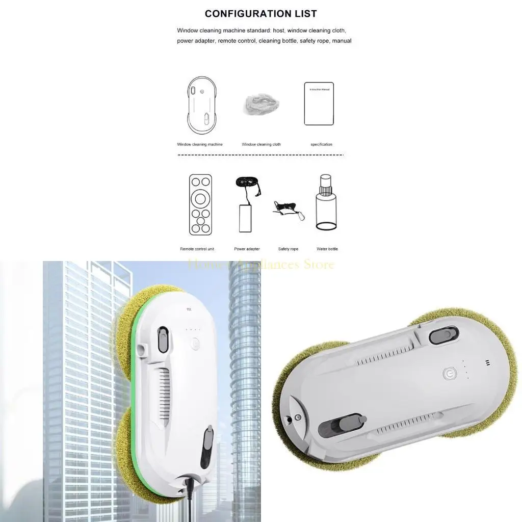 

D0AB Automatic Window Cleaning Robot Intelligent Route Planning Remote Control