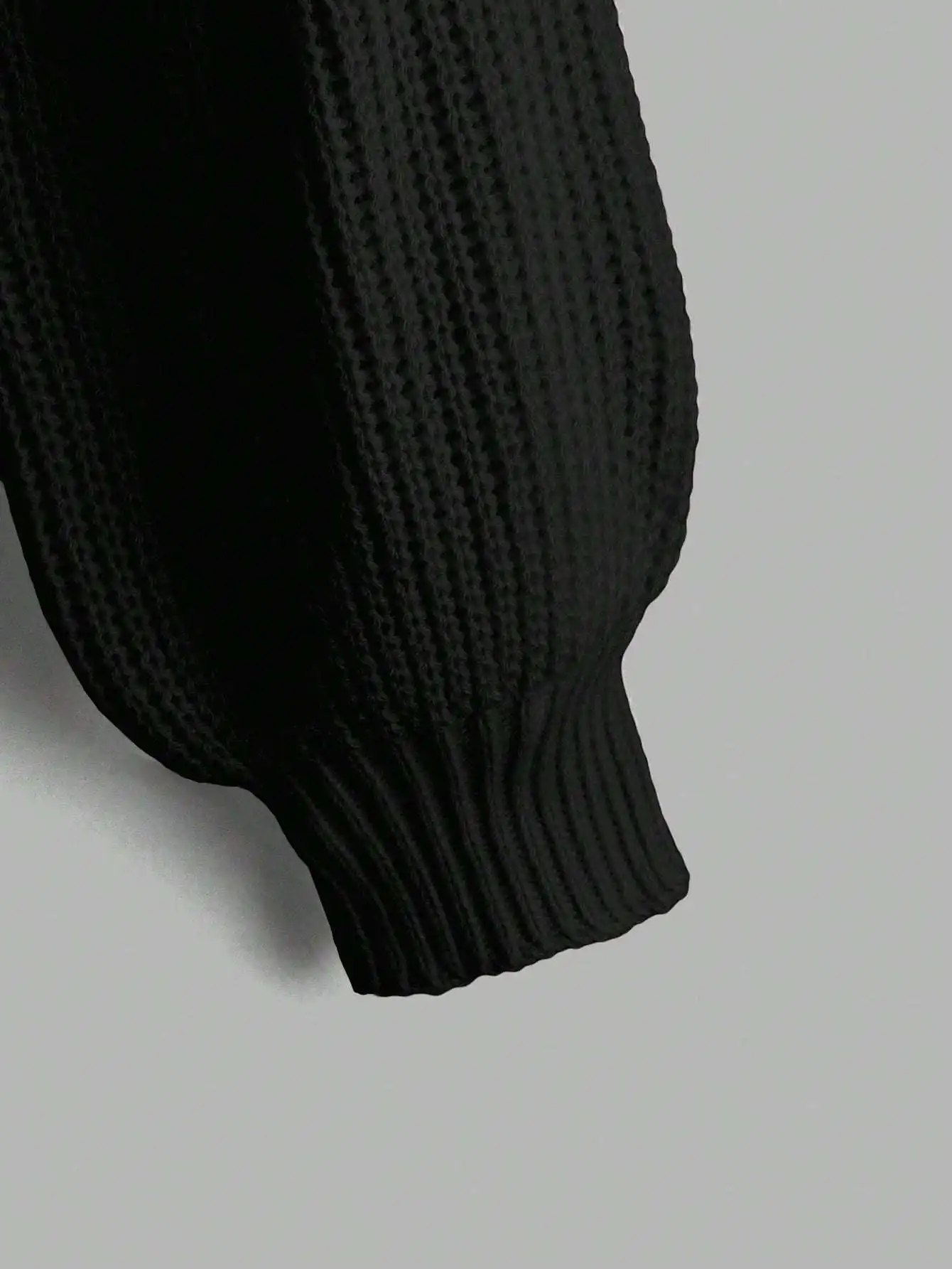 سترة كاجوال للفتيات من توين بلون سادة وأكتاف منسدلة #3