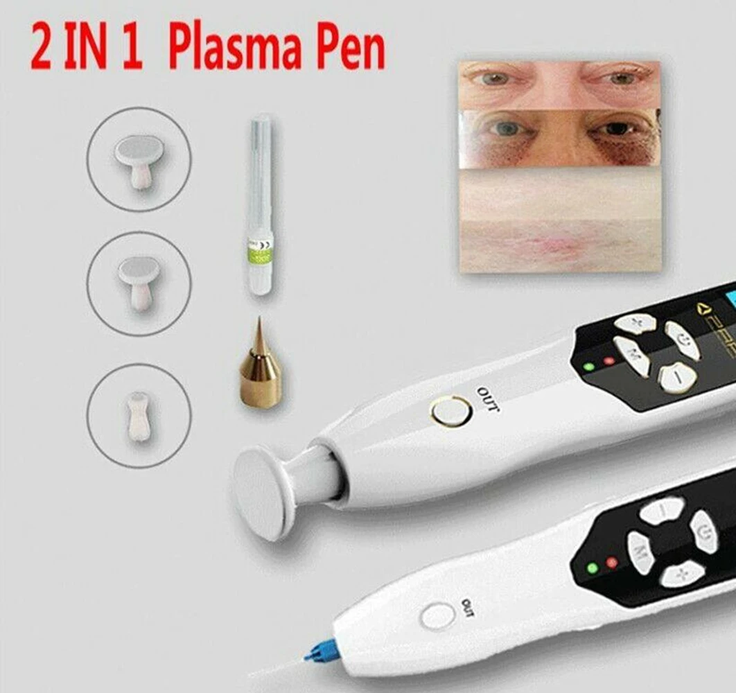 Ozônio PAA Fibroblasto Plasma Black Dots Remover Pen, Pálpebra e Face Lifting, Toupeira e Remoção De Sardas, Cuidados Com A Pele, 2 em 1, Mais Novo