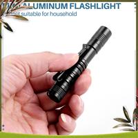 Reliable-Flashlight Pen Torch Super Small Mini AAA XPE-R3 LED Lamp Belt Clip Light Pocket Torch With Holster