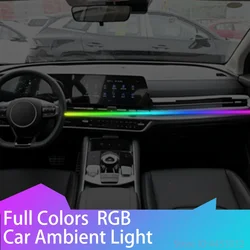 For Kia Sportage R Forte Sorento Soul Rio 3 Carnival LED Car Ambient Light Dashboard RGB Hidden Flowing Lamp 64 colors USB 1.1m