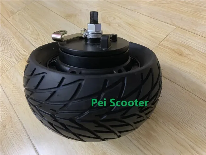 8 inch 200x90 Wide tire double Axles brushless dc electric scooter hub wheel motor with drum brake phub-299d