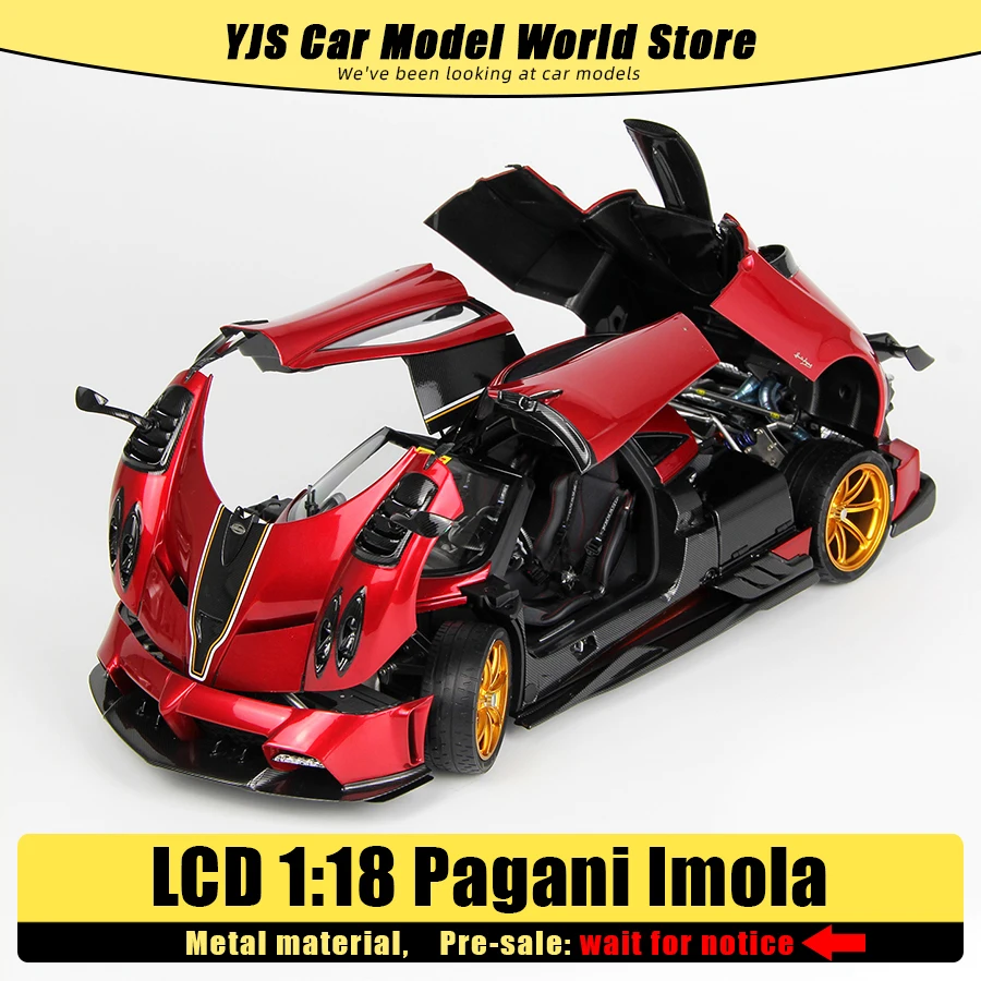 

Литая под давлением модель LCD CLD, масштаб 1/18, Pagani Imola, металлическое статическое украшение, праздничная подарочная коллекция