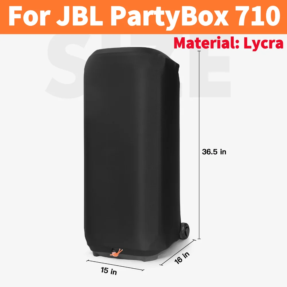 Speaker Dust Cover Waterproof Speaker Protective Cover Double-Sided Storage Bag for JBL PARTYBOX 310/320/110/120/520/710/1000 image 3