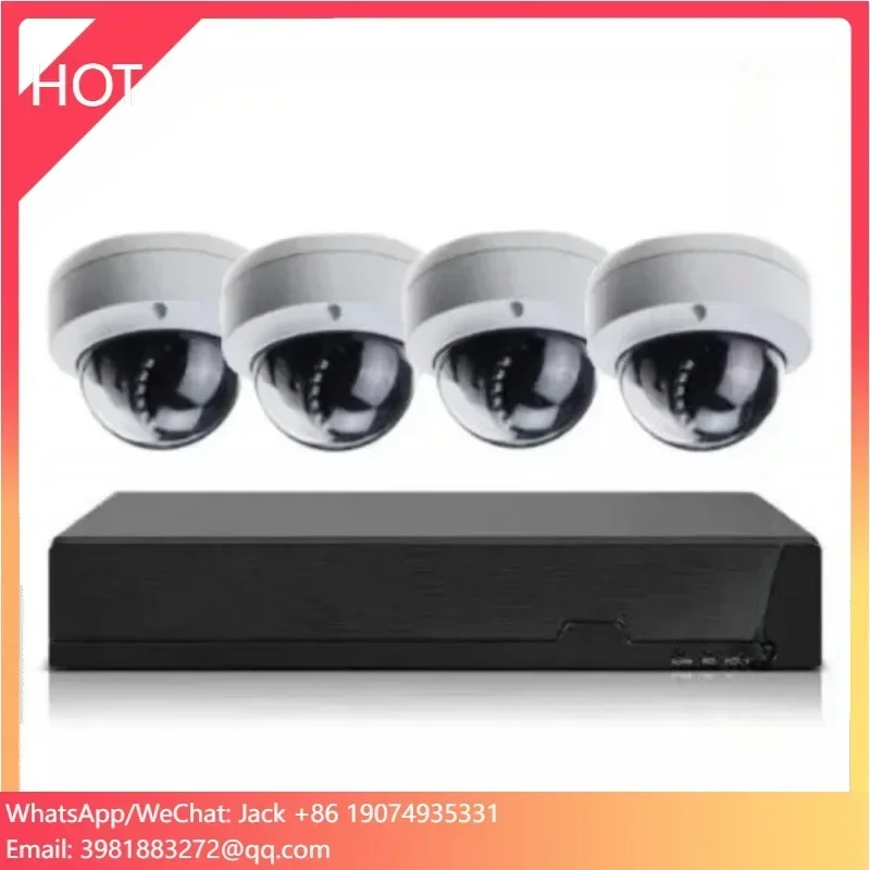 Xmeyeキット 4CH 8MP 4K POE NVRキット 4MPメタルIPカメラ POE HDDネットワークビデオレコーダー CCTVセキュリティドームカメラ Poe NVRキット