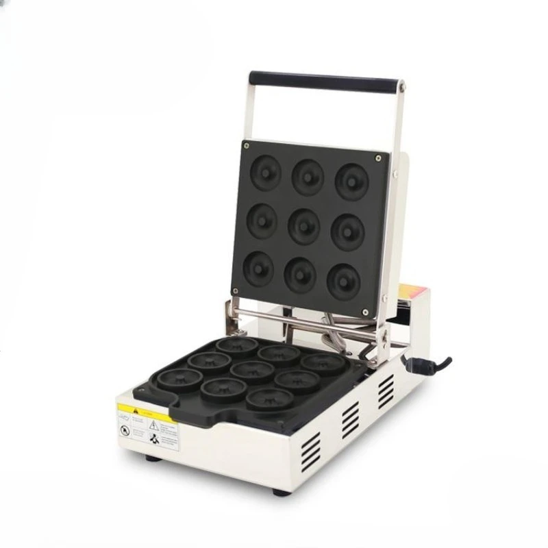9-Hole Donut Machine Crispy Machine Baking Donuts Desserts Pastry Baking Snack Equipment