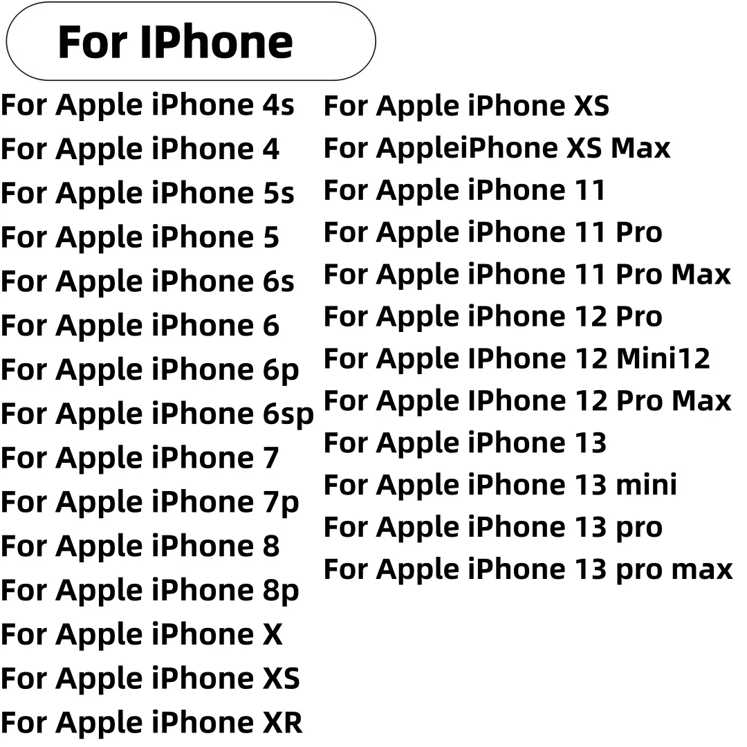 High Capacity Battery For iPhone 4 4S 5 5S  SE  6 6S 7 8 SE2  X XR XS 11 12 13  Pro Max Mini Mobile Phone Pack New 0 Cycle Seal