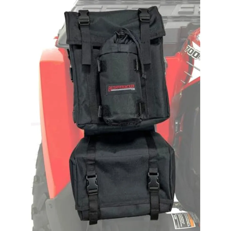 

Сумка-кофр для квадроцикла (ATV) черная, для переднего и заднего крыла, крепление на бак, прочная, водонепроницаемая, аксессуары для UTV