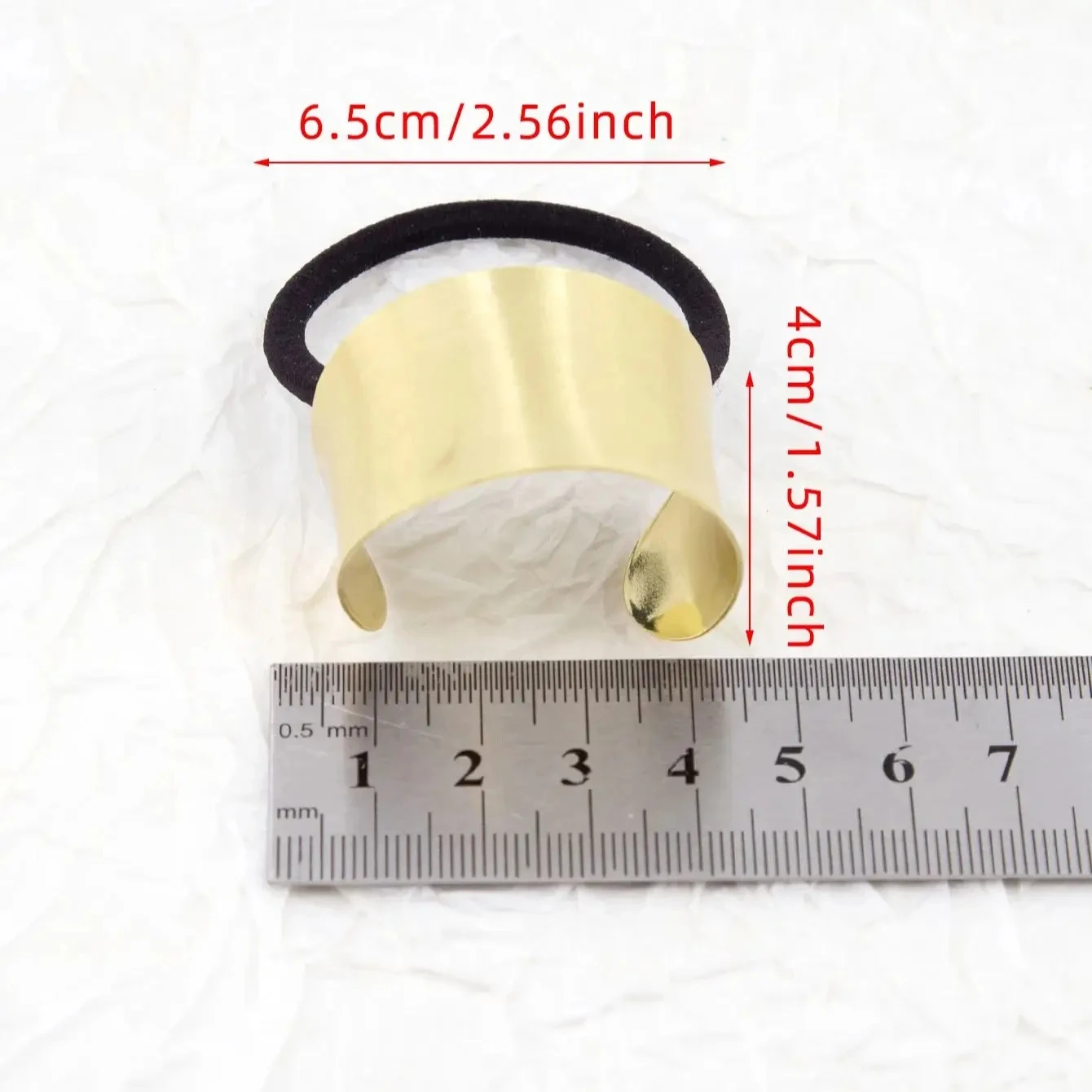 1PC Metalowa elastyczna opaska do włosów dla dziewczynek Kobiety Ręcznie robione Scrunchies Koreańskie ozdoby Modne akcesoria do włosów — zdjęcie 7