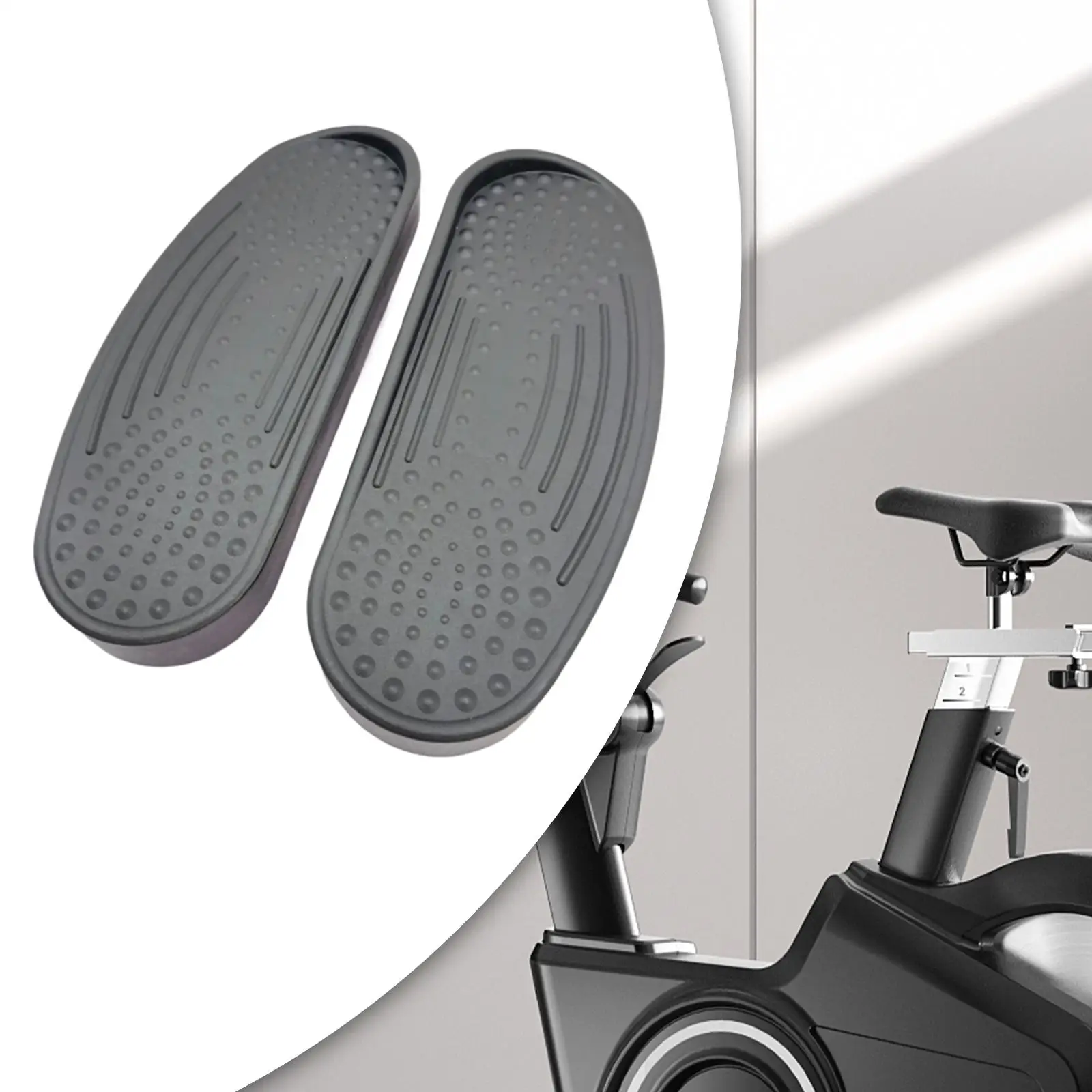 2 Pieces Elliptical Machine Foot Pedals for Repairing Exerciser Stepper Home