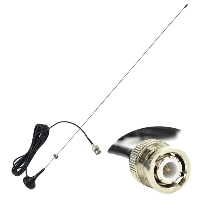 2 Pcs Magnet Antenna: 1 Pcs BNC-M UHF+VHF Vehicle-Mounted Antenna & 1 Pcs UT-106UV SMA-Male Dual Band Magnet Antenna