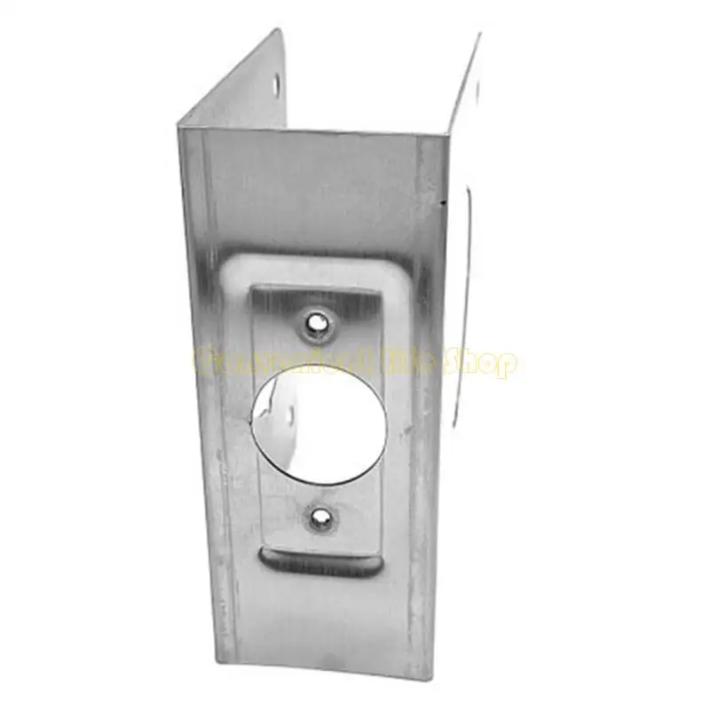 L1EE Portable Home Security Door Reinforcement Plate 2 3/8Inch Backsets Sturdy Stainless Steel Materials for Extra Safety