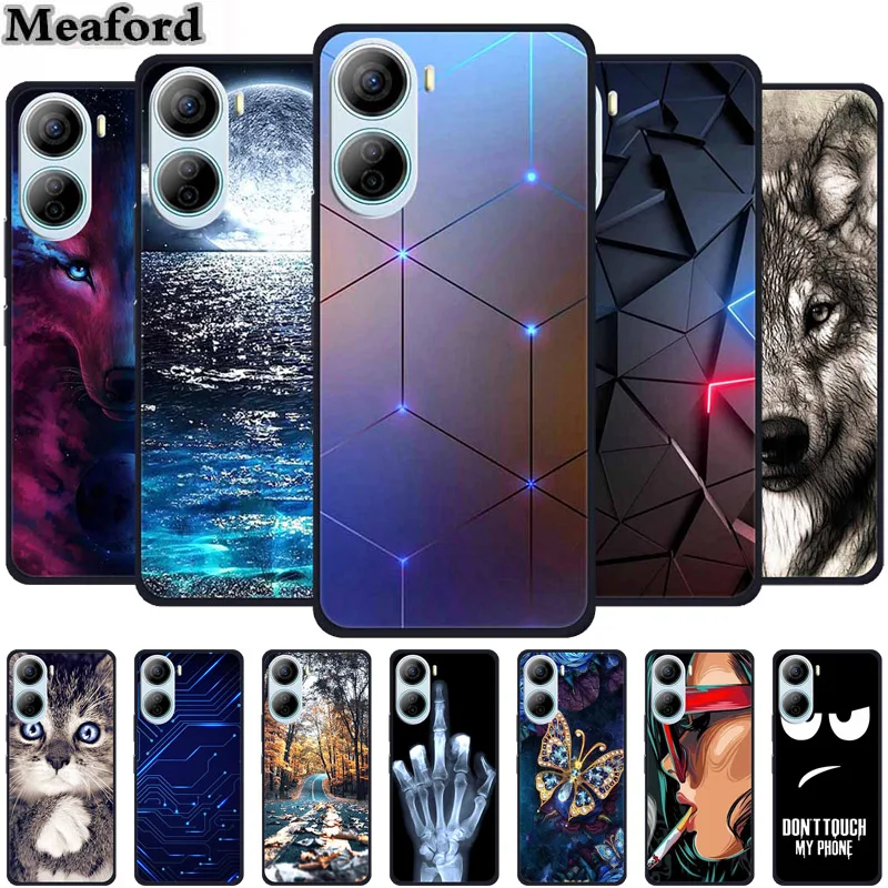 For ZTE Libero 5G IV Case Animals Silicone TPU Back Cover Soft Phone Cases for ZTE LiberoIV 5GA302 Protector Wolf Cool New Shell