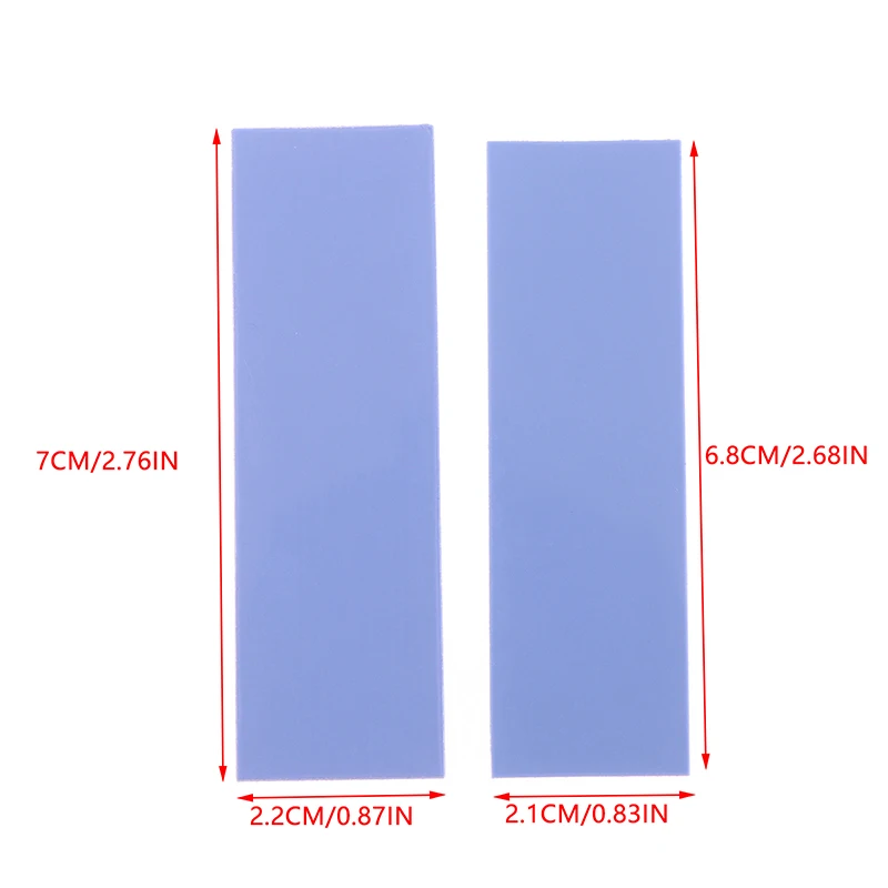 再利用可能なシリコン熱放散パッド,1 mkあたり6.0 wのm.2サーマルパッド,GPU冷却,10個