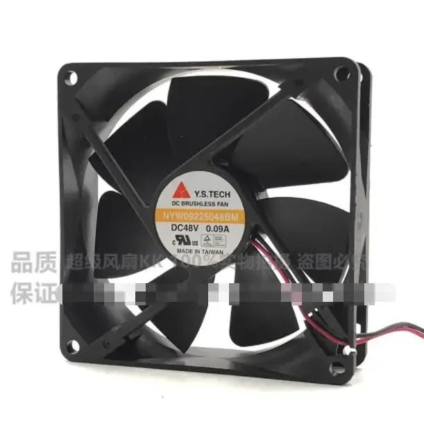 

Ltsf For Y.S TECH NYW09225048BM DC 48V 0.09A 90x90x25mm 2-Wire Server Cooling Fan 9cm
