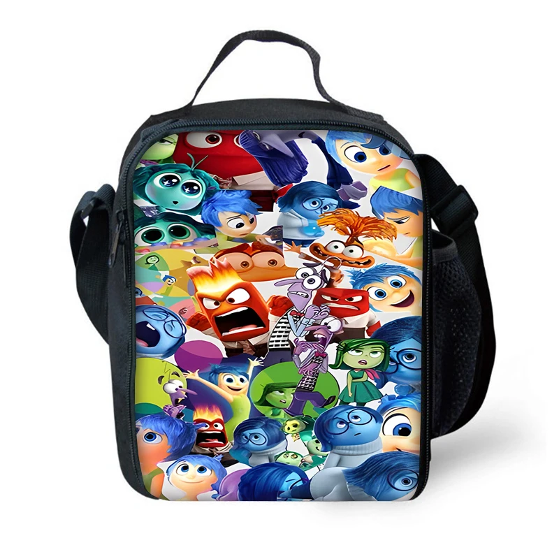 

Child Insulated Cartoon Inside Out Large Capacity Bag for Boy and Girl Student Outdoor Picnic Resuable Thermal Cooler Lunch Box