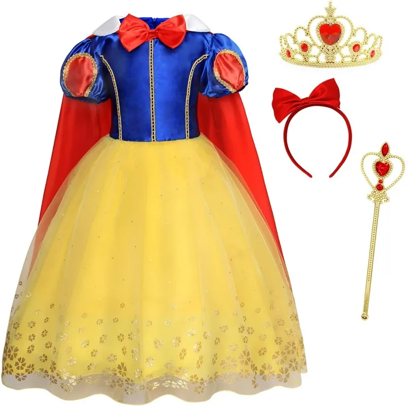 

Child Princess Dress for Girls Kids Halloween Christmas Party Dress up Kids Birthday Cosplay World Book Day Elegant Fancy Dress