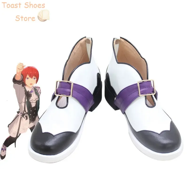 

Game Ensemble Stars Suou Tsukasa Cosplay Shoes Halloween Carnival Boots Anime PU Leather Shoes Costume Prop