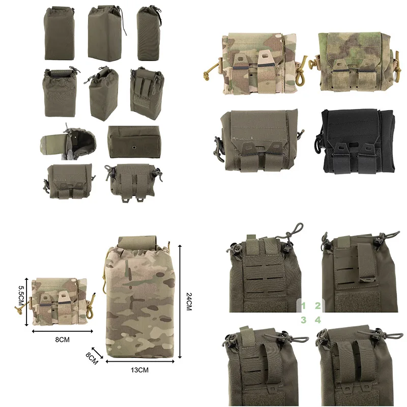 

Новая мини-складная сумка для переработки, сумка для хранения MOLLE с поясным уплотнением, многофункциональная сумка для хранения, нейлоновый материал, надежное качество.