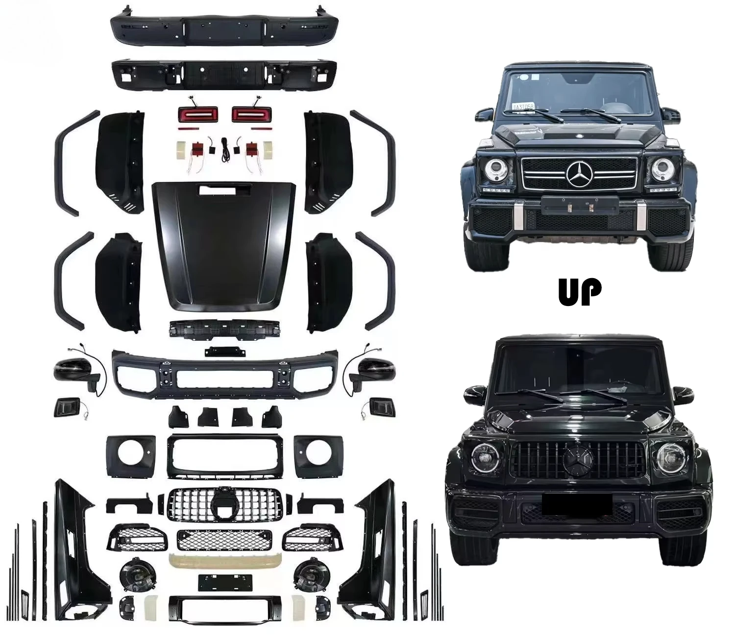 

For Benz G Class W463 Upgrade to W464 2009-2018 Body Kit Facelift Bumpers Plastic Body Kit for G63 AMG 2019+Mercedes