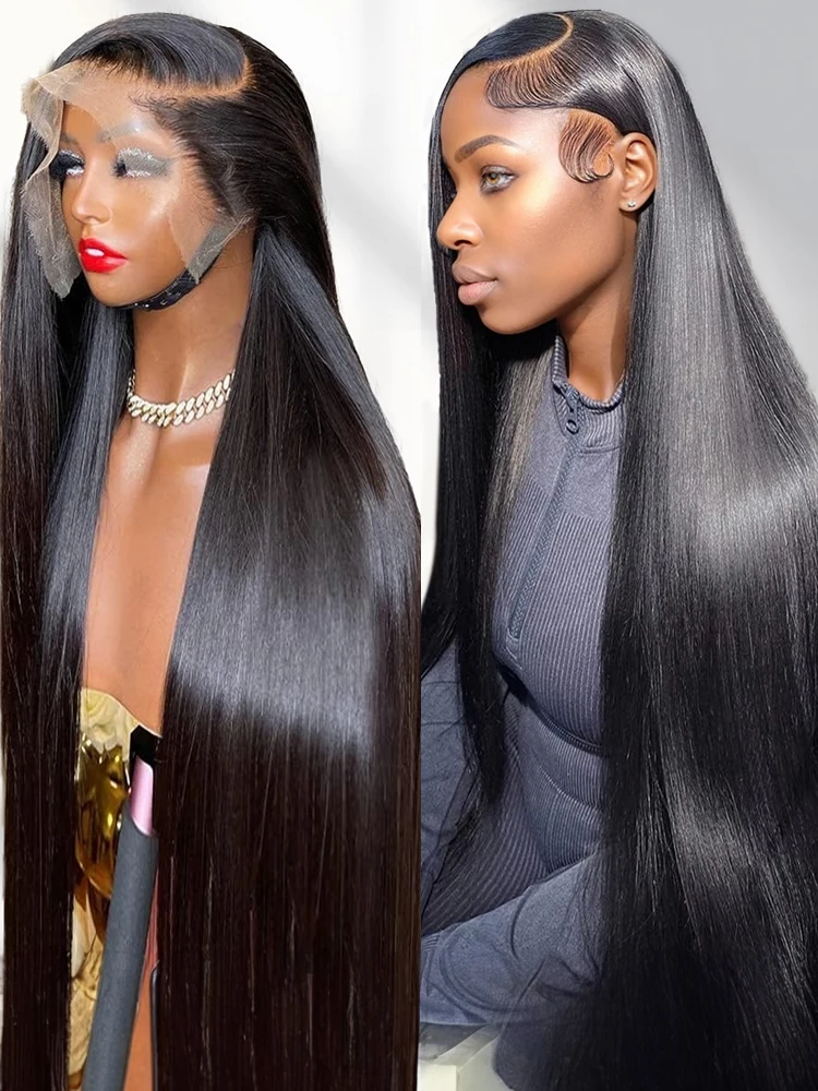 40 46 بوصة مستقيم 13x6 HD الدانتيل الشفاف الجبهة الباروكات شعر الإنسان غلويليس 13x4 الدانتيل الباروكات الأمامية للنساء 250 الكثافة الباروكات